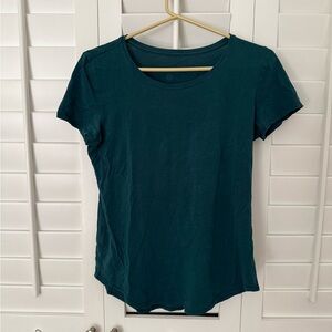 lululemon athletica dark green love crew tee